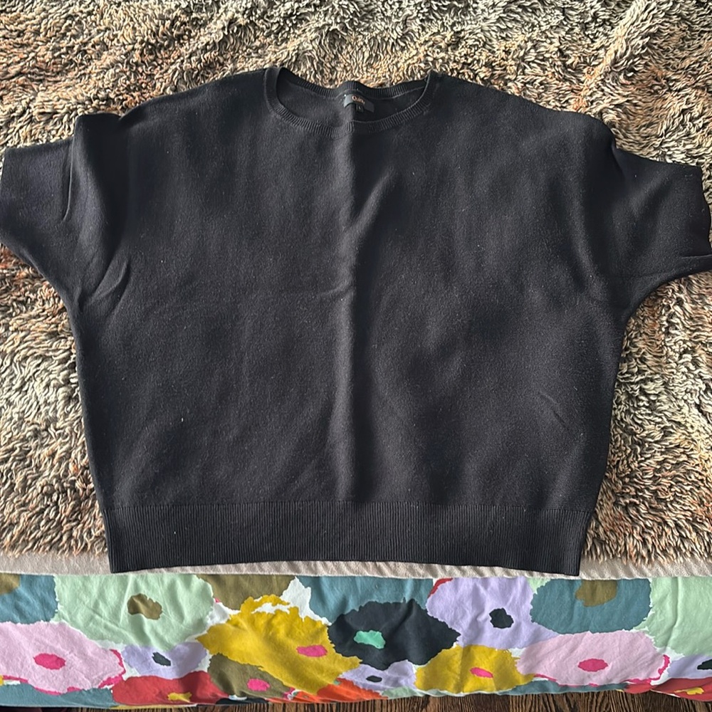 Quince Dolman Cotton Cashmere Sweater Large